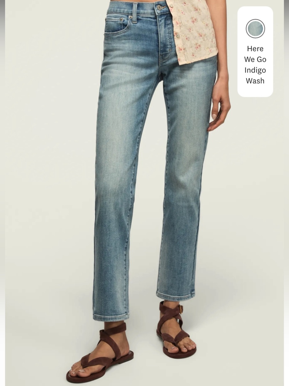 Lucky Brand High Rise Zoe Straight Jean